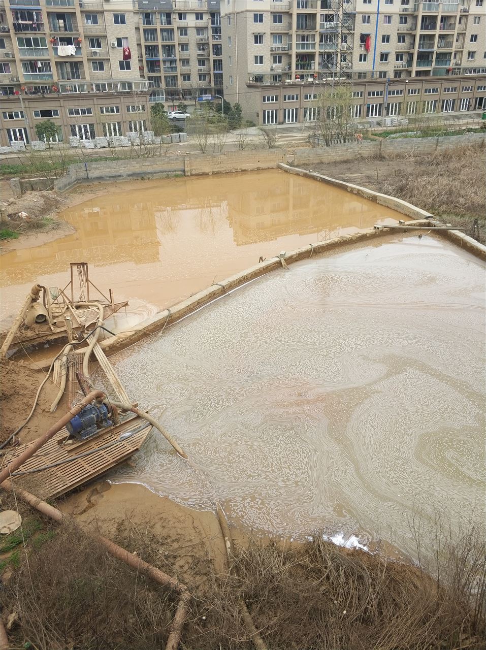 东河沉淀池淤泥清理-厂区废水池淤泥清淤