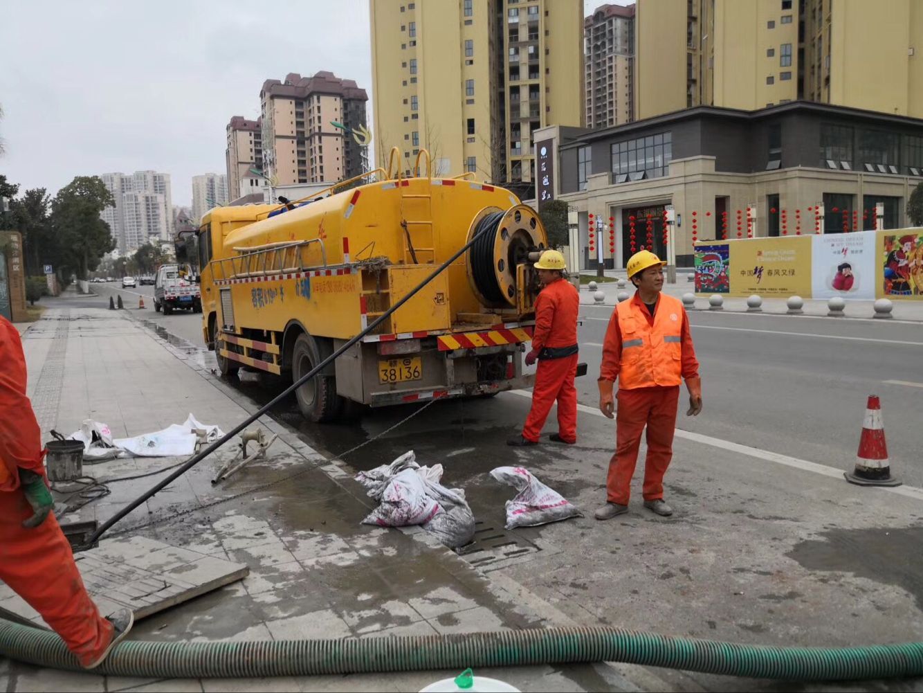 东河排污管道清淤-管道清洗
